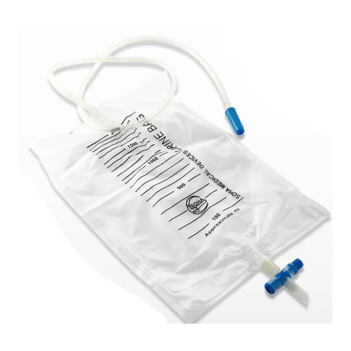 كيس جمع بول كبار بالصمام 2000 مل