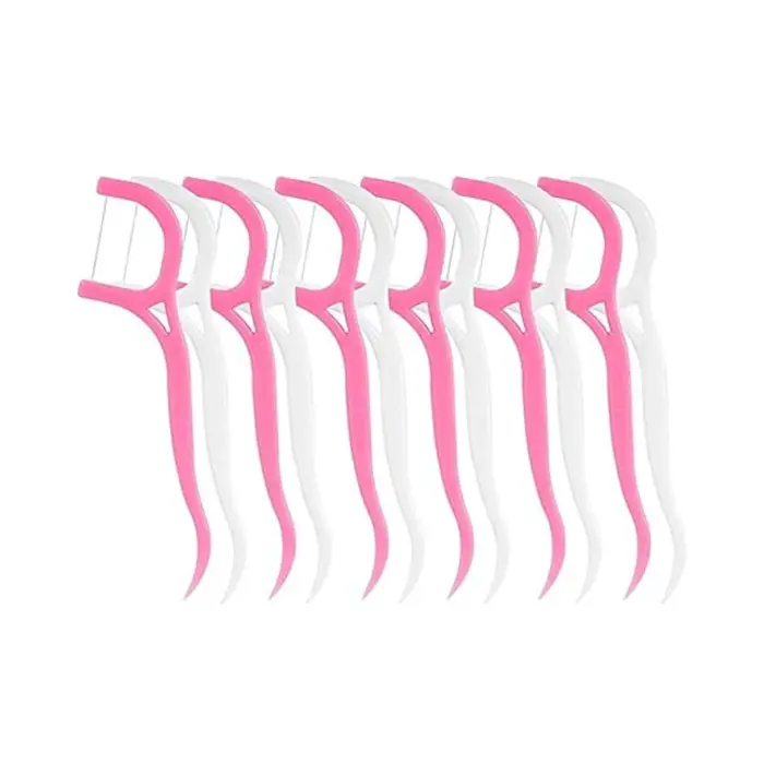 خلة اسنان بلاستيك 30 عود دستة 12 ق