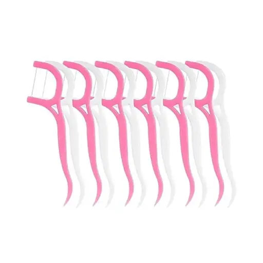 خلة اسنان بلاستيك 30 عود دستة 12 ق